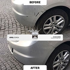 Before and after touch up repair 5